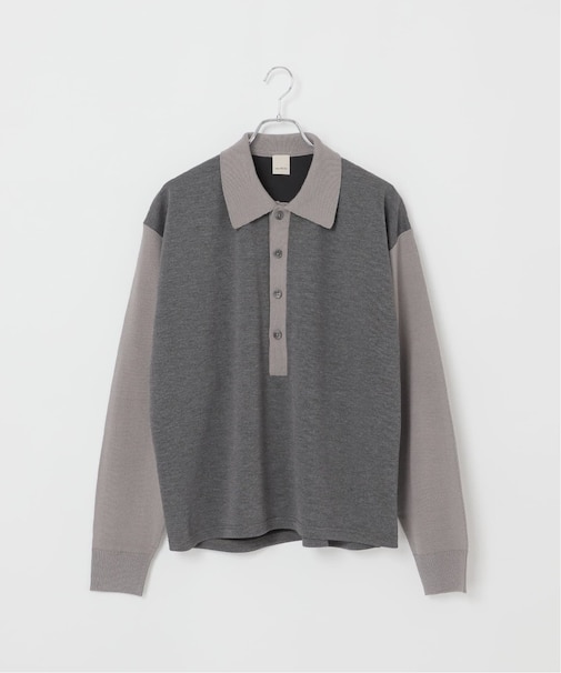 【Deux Allures/ドゥ アリュール】ニットコンピ ポロシャツ