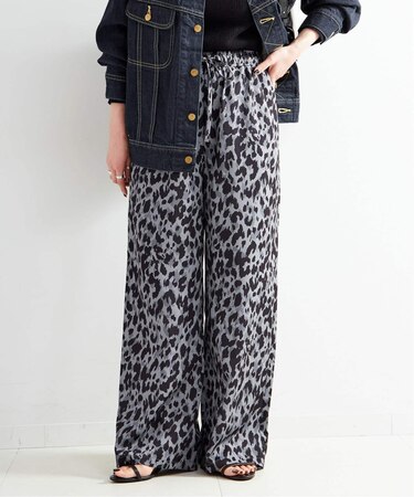 【WEB＋一部店舗限定】ウォッシャブル / レオパードパンツ