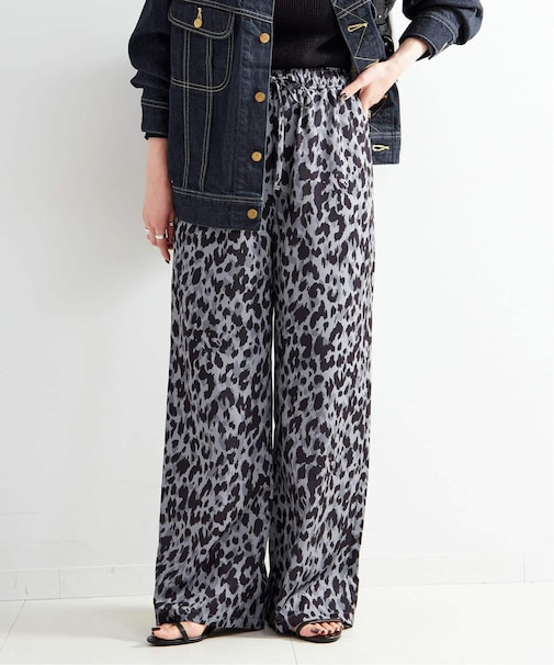 【WEB＋一部店舗限定】ウォッシャブル / レオパードパンツ