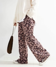 【WEB限定】ウォッシャブル / レオパードパンツ