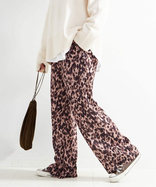 【WEB＋一部店舗限定】ウォッシャブル / レオパードパンツ