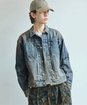 デニム トラッカー ホワイト タブ