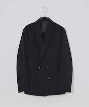 【防シワ・吸水速乾】TECH メランジ ”カルキュロ(R)” ダブル ジャケット