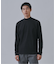 起毛 スムースモックネックロングスリーブTシャツ