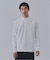 起毛 スムースモックネックロングスリーブTシャツ