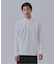 起毛 スムースモックネックロングスリーブTシャツ
