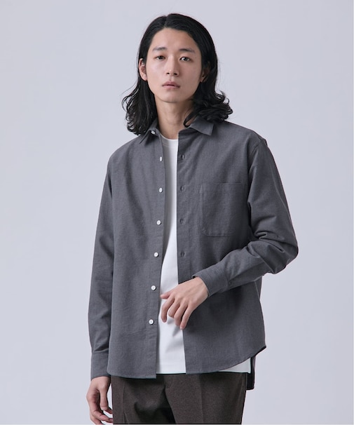 起毛 オックスレギュラーカラーシャツ