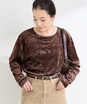 《追加3》手洗い可 / シアーベロアカットソー