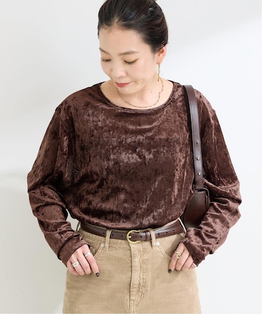 《追加3》手洗い可 / シアーベロアカットソー