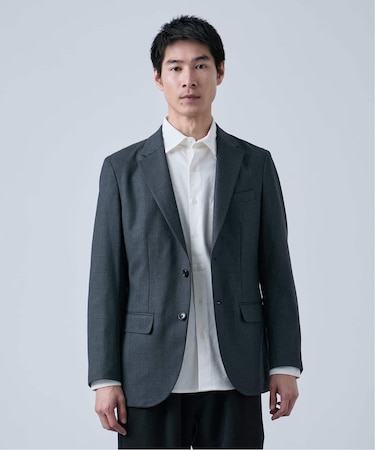 ウールポリエステル ミルドツイル ２ボタンジャケット