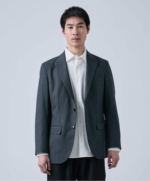ウールポリエステル ミルドツイル ２ボタンジャケット