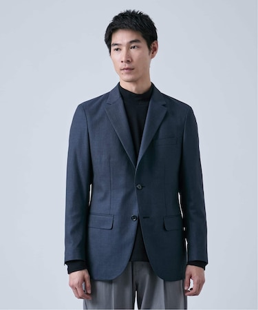 ウールポリエステル ミルドツイル ２ボタンジャケット