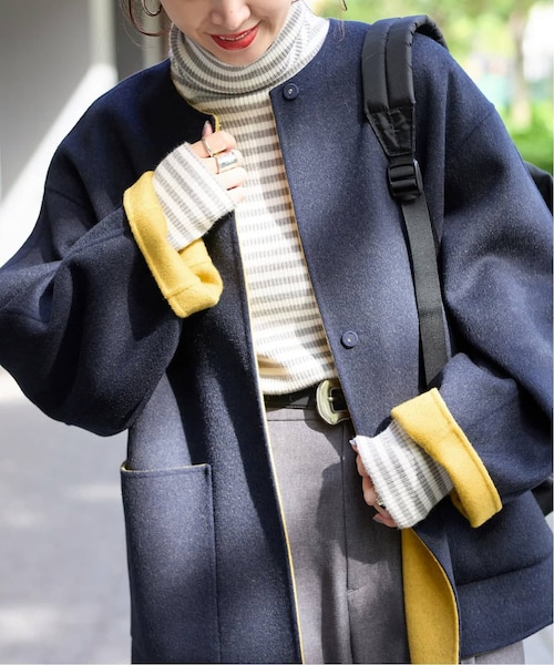 S120ブレンドショート丈リバーシブルコート 追加》S120ブレンドショート丈リバーシブルコート｜ベーセーストックの