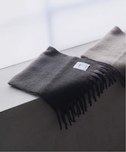 OSKR別注 プレーン フリンジマフラー