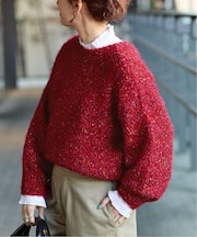 《追加9》手洗い可 / ポコポコヤーンミックス2WAYカーディガン