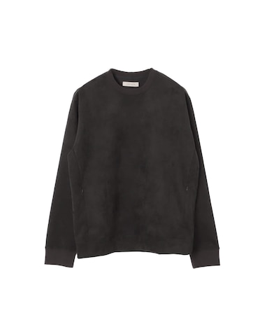 フェイクスエード クルーネックプルオーバー