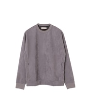 フェイクスエード クルーネックプルオーバー