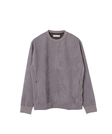 フェイクスエード クルーネックプルオーバー