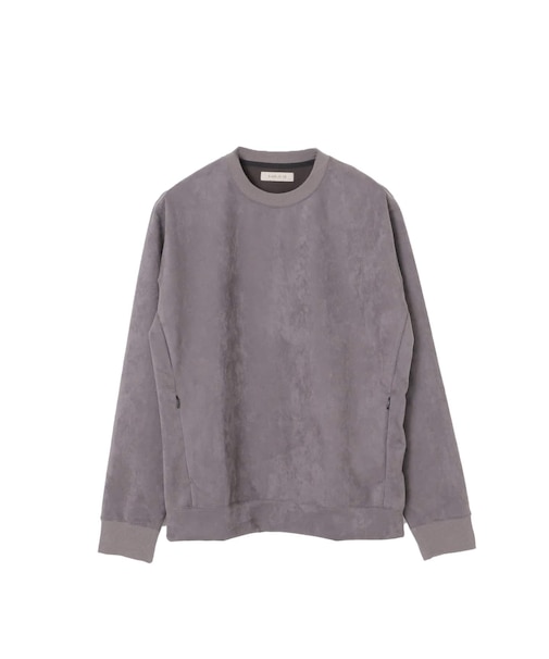 フェイクスエード クルーネックプルオーバー