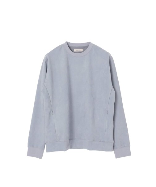 フェイクスエード クルーネックプルオーバー