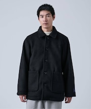 ウールミックス ビーバーハーフコート