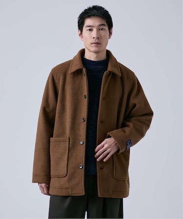 ウールミックス ビーバーハーフコート