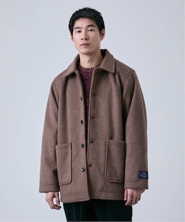ウールミックス ビーバーハーフコート