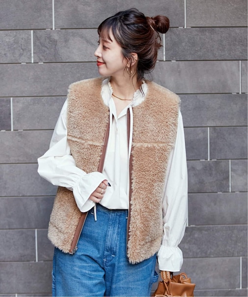 《追加》ウォッシャブル / フリルスキッパーブラウス