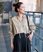 《追加》ウォッシャブル / フリルスキッパーブラウス