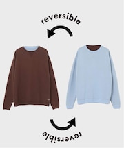 《追加2》【ANTS & ELEPHANTS】スウェットライク リバーシブル クルーネックニット