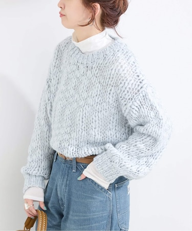手洗い可 / スラブニットプルオーバー