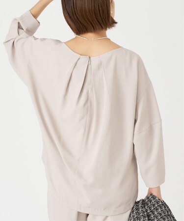 ジョーゼットバックタックブラウス