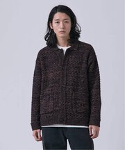 ツイードモール ヘビーカーディガン