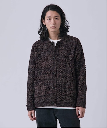 ツイードモール ヘビーカーディガン