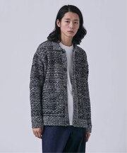 ツイードモール ヘビーカーディガン