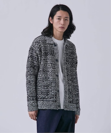 ツイードモール ヘビーカーディガン
