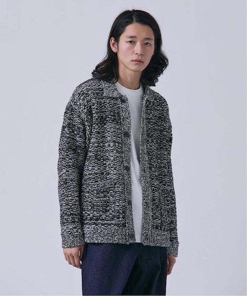 ツイードモール ヘビーカーディガン