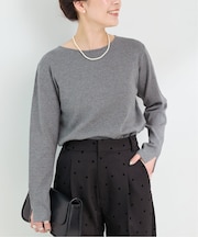 《追加》ウォッシャブル / ソウバリボートネックプルオーバー