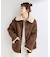 《S/Mサイズ展開》リバーシブルムートンライクコート2