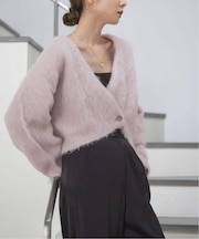 アルパカミックスシャギーカーデ