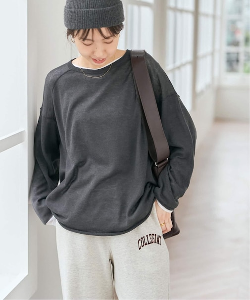 《手洗い可》ウールシアーニットプルオーバー