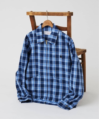 UNIVERSAL OVERALL ヘリテージライン 別注 シャツ ジップブルゾン