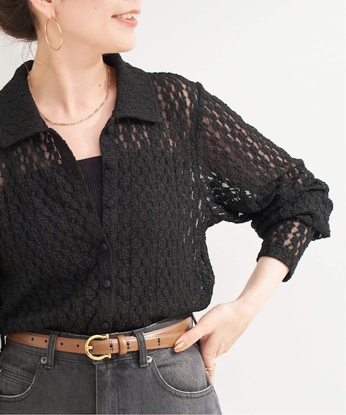 【WEB限定】手洗い可 / レースシャツ