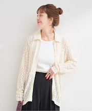 【WEB限定】手洗い可 / レースシャツ