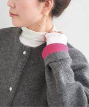 《追加3》2層スムース編みニットブルゾン