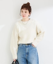 手洗い可 / インターシャニットプルオーバー