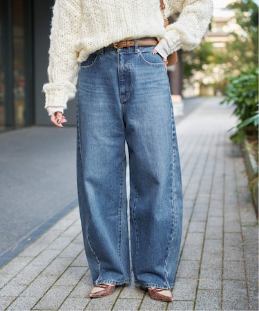 《追加7》ウォッシャブル / DU JOUR / デュ ジュール BARREL BAGGY JEAN