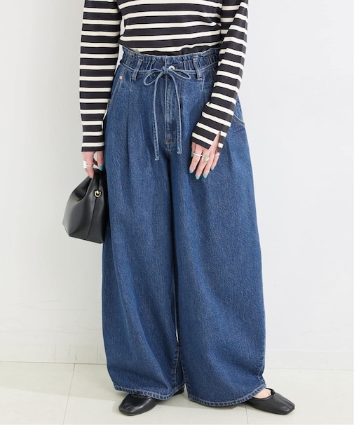 ウォッシャブル / DU JOUR / デュ ジュール DRAW-SASH PEG JEAN