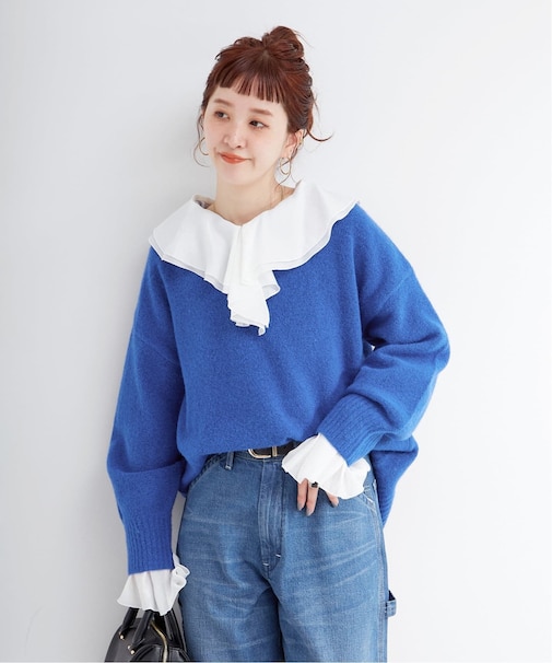 《追加》手洗い可 / WOOLMIXクルーネックプルオーバー