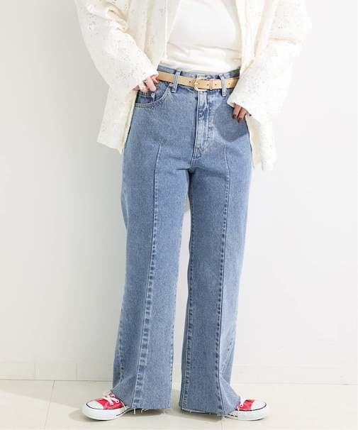 ウォッシャブル / DU JOUR / デュ ジュール PIN SEAM LEAN JEAN